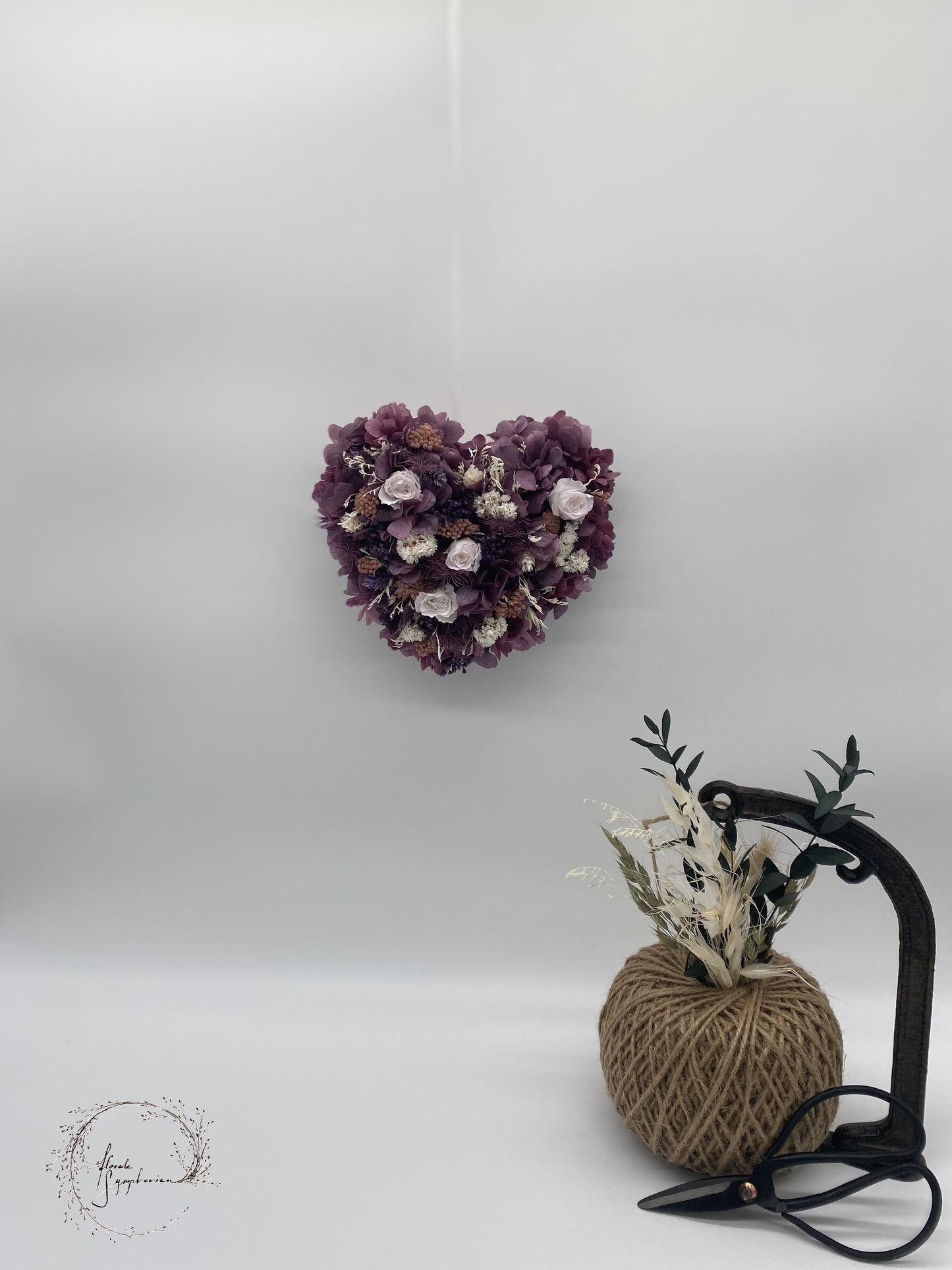 Trockenblumenherz