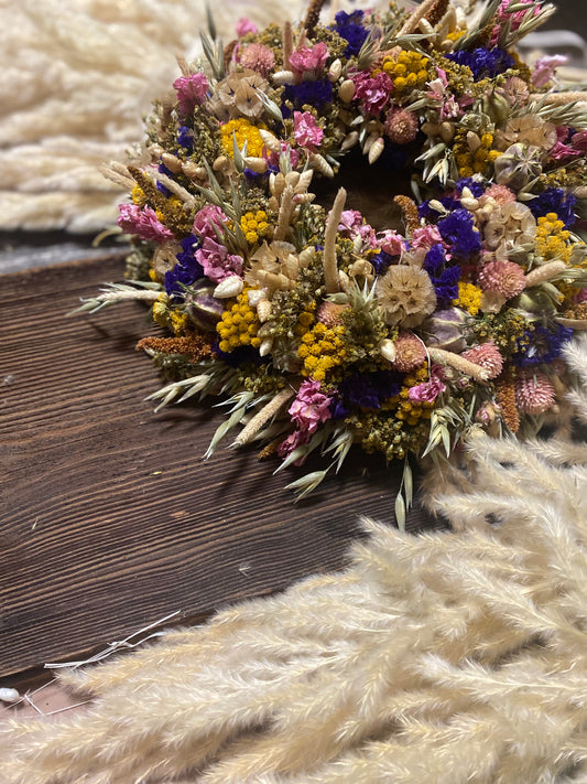 Trockenblumenkranz