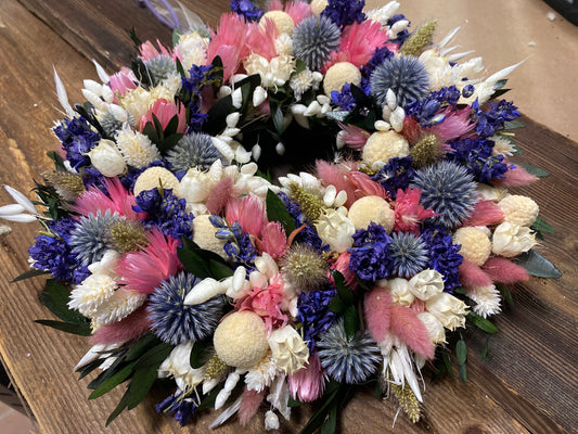 Trockenblumenkranz