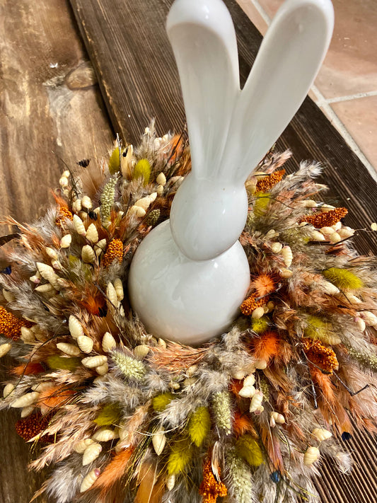 Trockenblumenkranz - Ostern