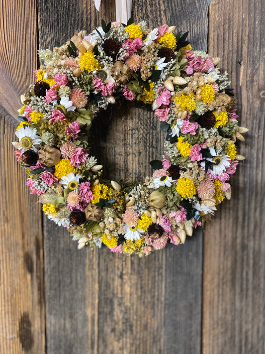 Trockenblumenkranz